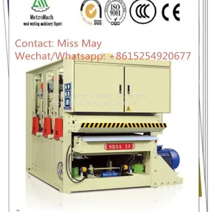 Three Heads Wide Belt Calibrate Sander Machine for Makig Plywood/ Chipboard thumbnail-1