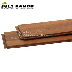 China Factory Caramel Strand Woven Bamboo Flooring Click Lock Laminated Bamboo Wood Flooring for Indoor thumbnail-4