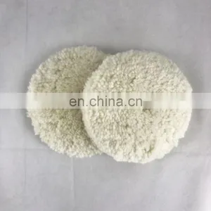 7 Inch 100% Wool Hook and Loop Polishing Pad Single Size and Double Size thumbnail-2