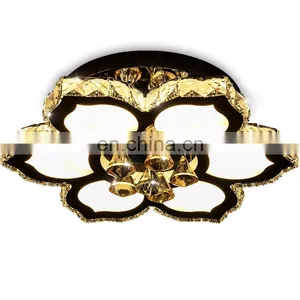 Modern Minimalist LED K9 Crystal Ceiling Lights Living Room Light Fixtures thumbnail-2