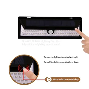 IP65 Waterproof PIR Motion Sensor Solar Wall Mounted Light 118 LEDS Outdoor Solar Lamp For Garden Street Light Cold Lighting thumbnail-3