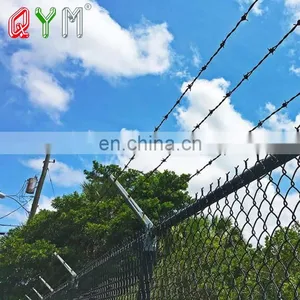 Prison Airport Chain Link Fence With Barbed Wire on Top thumbnail-1