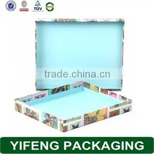 Floral Printed Dress Handmade Paper Gift Box For Wedding Dress thumbnail-1