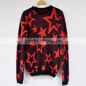 Women Clothing Colourful Mottled Pullover Blended Women Knitted Sweater thumbnail-1