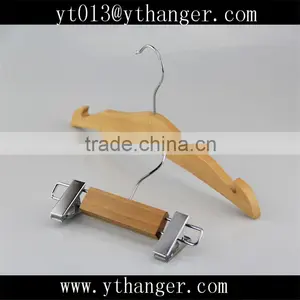 CY-277 Novelty Baby Natural Wooden Kids Clothes Hangers thumbnail-1