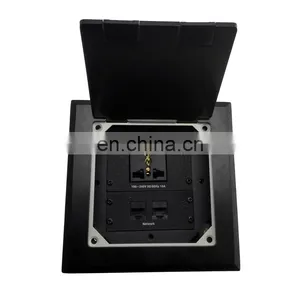 Beijing Stainless Steel Silver/golden Floor Power Outlet Parts Power XLR USB Box Ac Outlet thumbnail-1