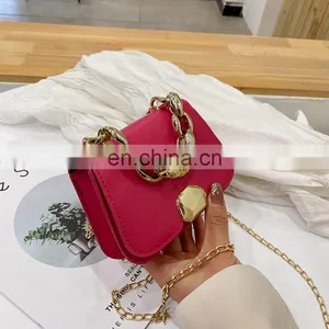 Ins Purses 2021 Candy Color Square Bags Shoulder Crossbody Chain Handbags For Women Jelly Purse And Handbags thumbnail-3