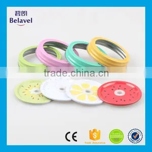 High Quality Two-pieces Metal Mason Jar Cap Custom Printing Metal Lids thumbnail-1