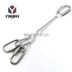 Solid Reputation For Lots Of Keys Rings Clasps Screw Locking Wire Cable Key Ring thumbnail-3