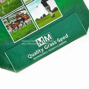 Dubai Polypropylene Colorful Strip pp Woven Bag Sack Rice Bag Shopping Bags pp Woven Sack With Colorful Thread Export to Africa thumbnail-3
