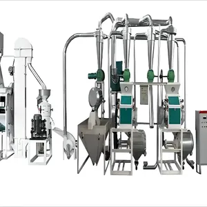 10tpd Maize Wheat Flour Mill Corn Flour Milling Machine Posho Milling Machinery thumbnail-3