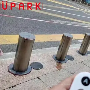 Heavy Duty Anti-terror Battery Operated Bollard Automatic Parking Barrier for Car Parking Space Mall Entrace thumbnail-1