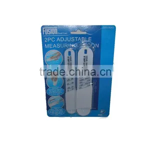 2pc Plastic Adjustable Measuring Spoon Set thumbnail-1