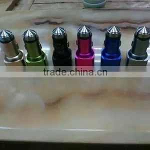 Safety Hammer Car Charger With Metal Aluminum Broken Window Hammer Design Function thumbnail-3