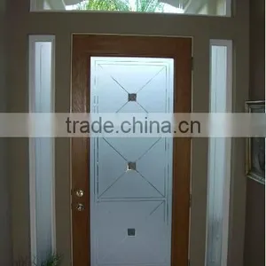 3~19mm Low Iron Acid Etched Frosted Glass Pattern Glass for Door thumbnail-4