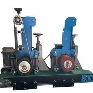 Stainless Steel Flat Metal Polishing Machine With Two Stand and Dust Cover thumbnail-1