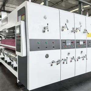 1224 Series Hot Sale Printing Die Cutting Creasing Folder Gluer Machine for Corrugated Cardboard Box Making thumbnail-2