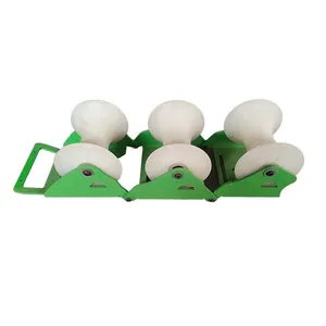 Triple Pulley | 5mm Thickened Steel Triangular Base + Nylon Pulleys | Seamless Welding | 58cm Total Width & Foldable thumbnail-1