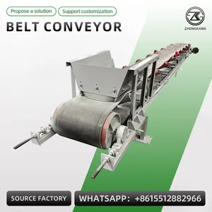 Mobile Belt Conveyor Adjustable Height Inclined Climbing Belt Conveyor Mining Sand Grain Logistics Loading Unloading Conveyor Belt Machine thumbnail-3