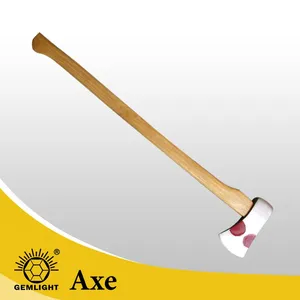 Heavy Duty Splitting Axe With Wooden Handle for Firewood Timber Cutting and Outdoor Work thumbnail-1