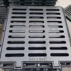 EN124 Ductile Iron Manhole Cover C250 D400 E600 With Frame Heavy Duty Black Round Road Safety thumbnail-1