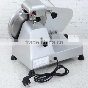 Manufacture Hotel Commercial Electric Semi Automatic Industrial Frozen Meat Slicer 10inch Blade Dia. 250mm thumbnail-6