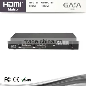 Gaia-Vision IR HDBaseT HDMI Switch Matrix 4x4 Extender Over UTP Cat5e/6 Cable up to 100m 120M With RS232 Control thumbnail-3