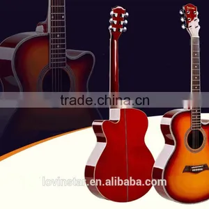 China Factory Spruce Wood 40inch Acoustic Guitars thumbnail-1