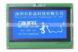 240x128 STN Blue White Lcd Display Module With LED Backlight Support Serial Parallel ,T6963C thumbnail-1