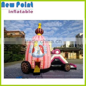 PVC High Quality Pumpkin Inflatable Bounce House Slide for Kids thumbnail-1