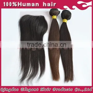 2015 New Elegant Hair Products Drop Shipping Suppliers Brazilian Remy Hair With Silk Closure thumbnail-2