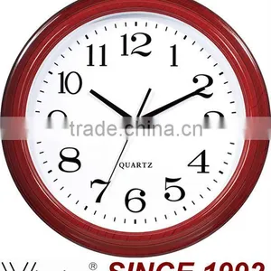 Plastic Material Antique Wooden Color Wall Clock thumbnail-1