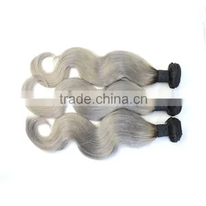 Qingdao Manufacturer Malaysian Body Wave Hair Two Tone Ombre Colored Hair Weave Bundles thumbnail-1