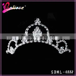Luxury Diamond Bridal Tiara,crystal Wedding Tiaras,factory Wholesale Tiara thumbnail-1