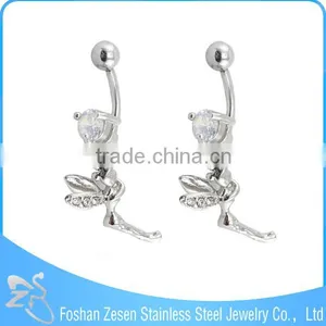 Women Navel Ring Butterflies Belly Button Ring Body Jewelry thumbnail-6