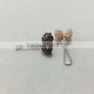 2016 New Hot Design Muslim Colorful Flower Hijab Safty Pin Metal Scarf Clip Wholesale PDJ0122 thumbnail-4