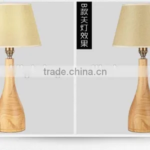 LED Wood Table Lamp LED Wood Table Light JK-879-02 Modern Lighting Decorative Wood Base Bulb Table Lamp thumbnail-3