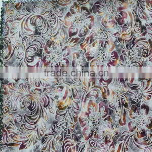 2016 Hot Sell Multi-color Spraying Printing Pattern pu Artificial Leather Fabrics 100% Visco Faux Leather for Bags Garment thumbnail-1