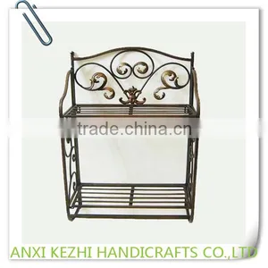 Towel Rack Fashion Metal Bathroom Shelf thumbnail-1