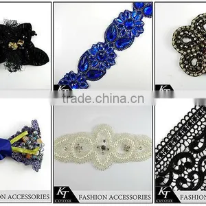 Bling Bling Trim Lace Collar Applique for 2013 Kavatar Shoes thumbnail-1