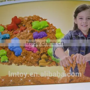 Jungle Animal Martian Sand With 10 Sand Mold + 1 Table, Magic Motion Sand 500G thumbnail-1