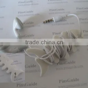 China Promotionals New Fashion Soft Pvc Fishbone Earbud Cable Winder thumbnail-1