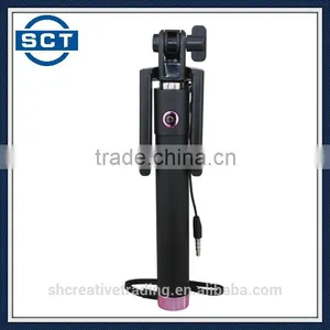 Monopod Selfie Stick Telescopic Wired With Remote Holder thumbnail-3