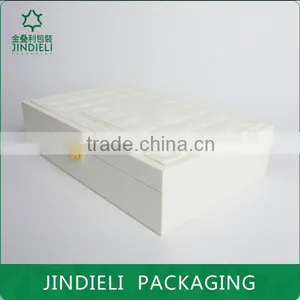 Creative Design Beauty White Leather Cosmetic Box Packaging thumbnail-1