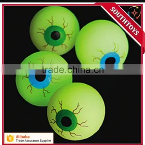 Glow in the Dark Halloween EYE Ball Bouncy Balls 25 Mm Size Eyeballs thumbnail-1