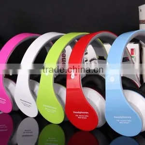 Folding Stereo Handfree Bluetooth Wireless MP3 Headphone Support TF Card and FM thumbnail-6