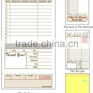3 Parts Carbonless Guest Check --TM-T4997-3SP thumbnail-1