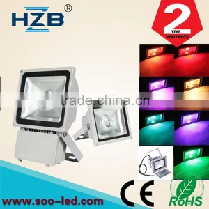 100W Waterproof IP65 Die Cast Aluminum Led RGB Flood Light 80-110LM/W With CE&ROHS thumbnail-1