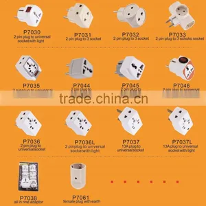 EU Power Supply Electric Plug Socket Adaptor (P7032) thumbnail-3