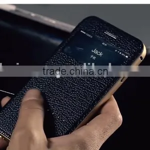 3in1cowhide Case and Metal Bumper,aviation Aluminum,PC, For Iphone 6/plus Style Case Cover, thumbnail-2